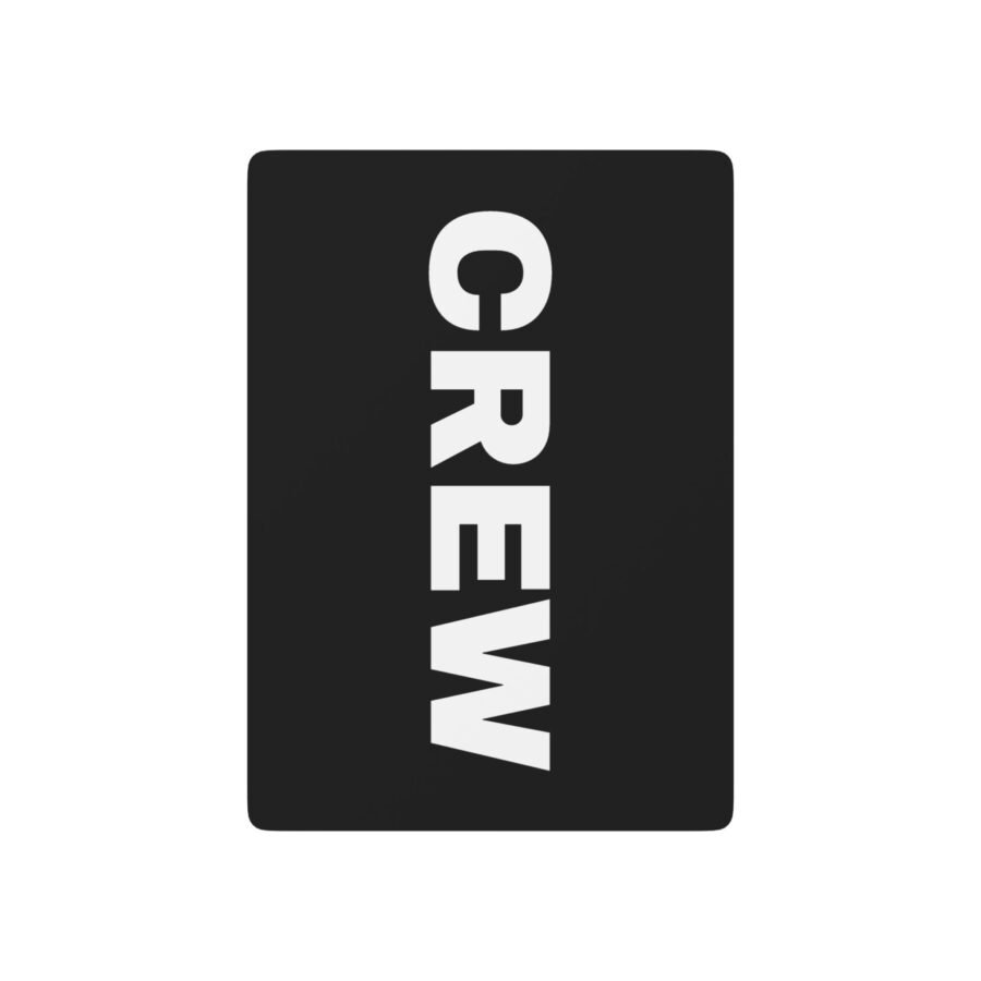 CREW Poker Playing Cards — Black & White Ace Spade Deck