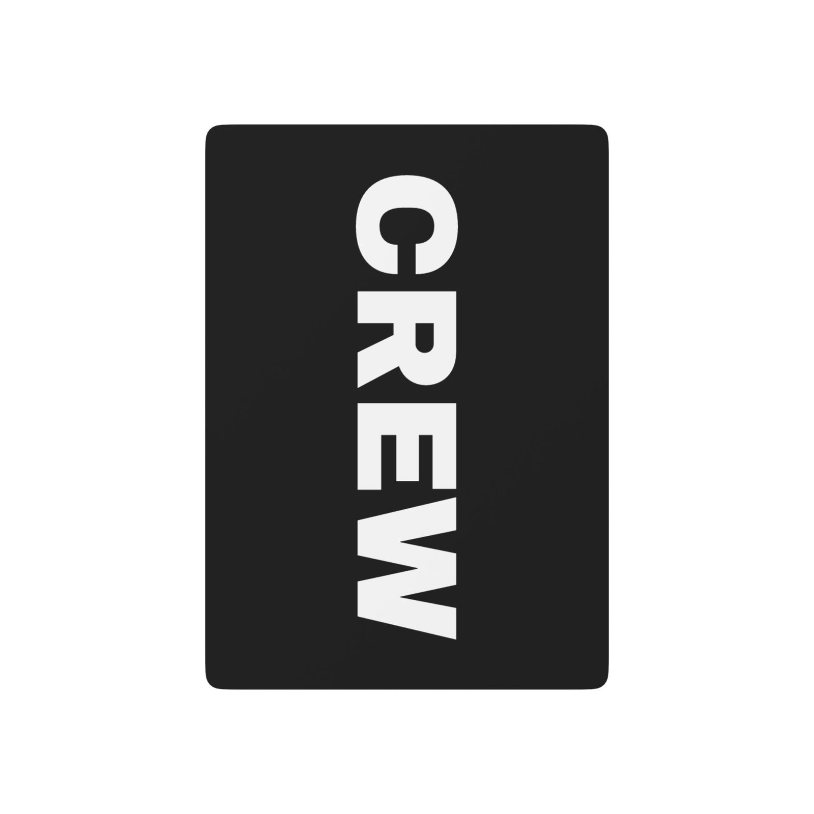 CREW Poker Playing Cards — Black & White Ace Spade Deck