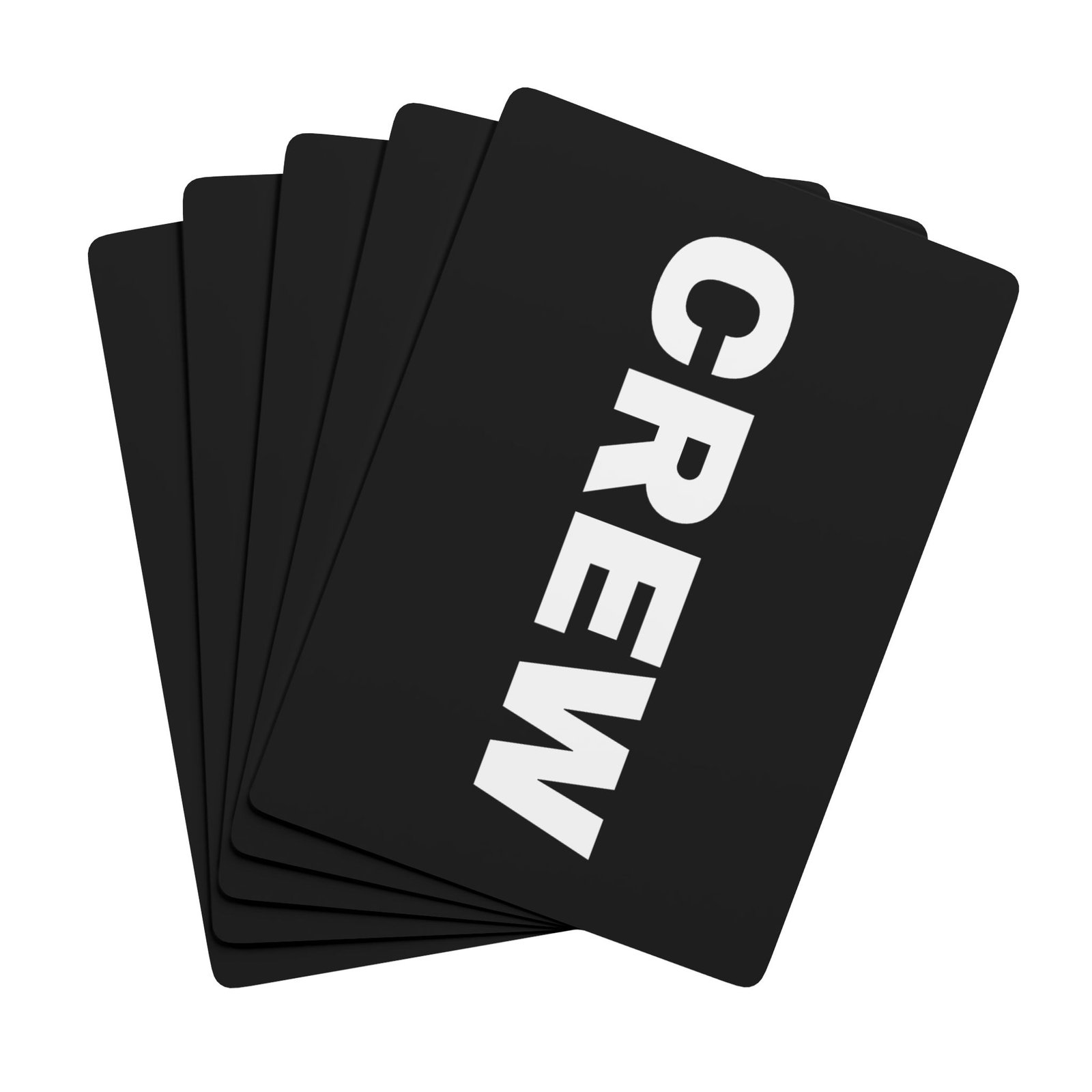 CREW Poker Playing Cards — Black & White Ace Spade Deck - Image 3