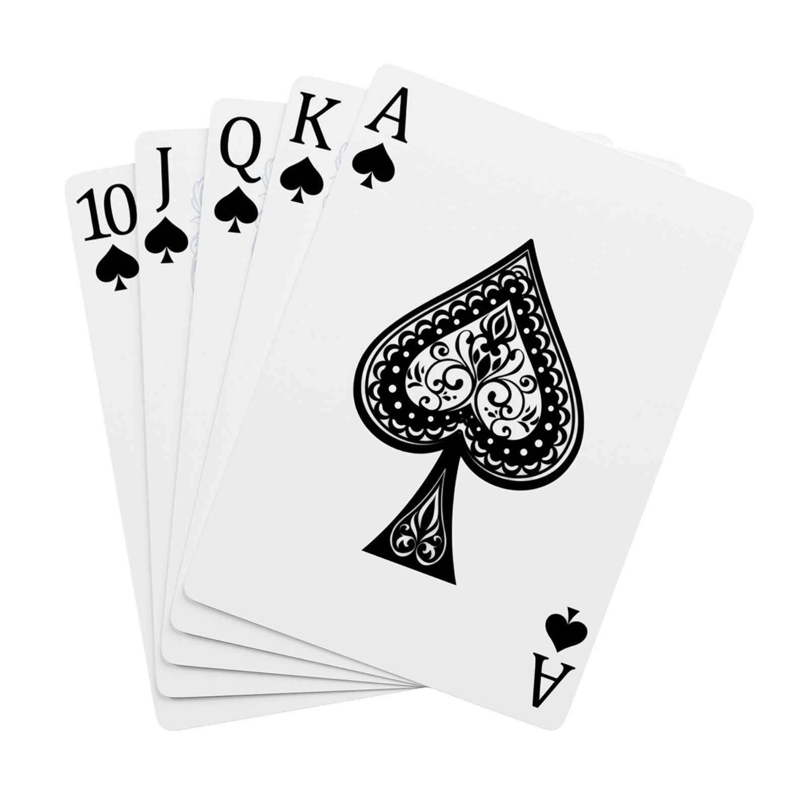 CREW Poker Playing Cards — Black & White Ace Spade Deck - Image 4