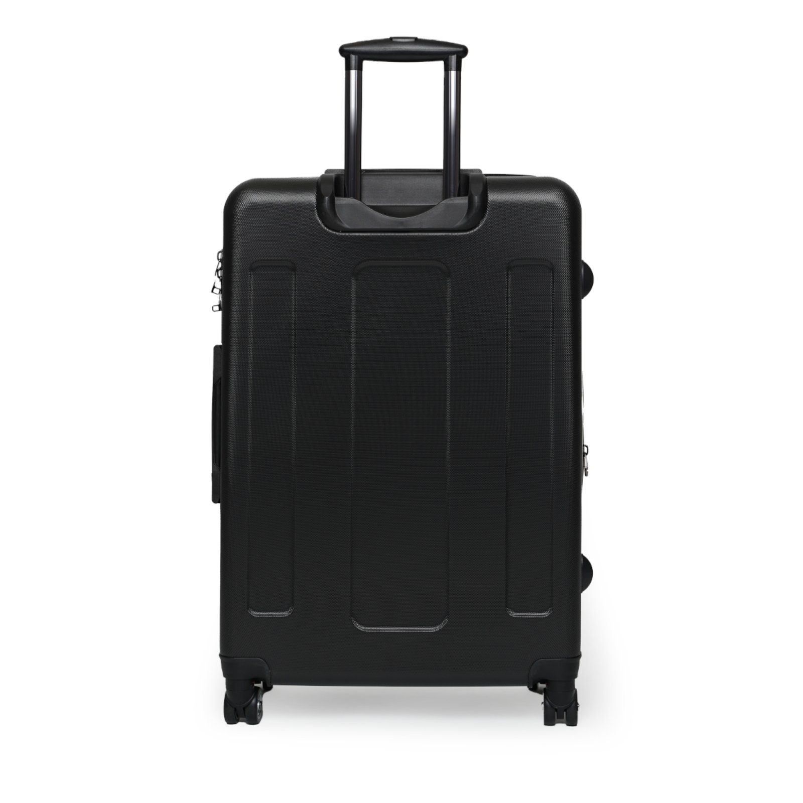 Crew Bold Text Carry-On Suitcase – Black Monogram Travel Luggage - Image 10