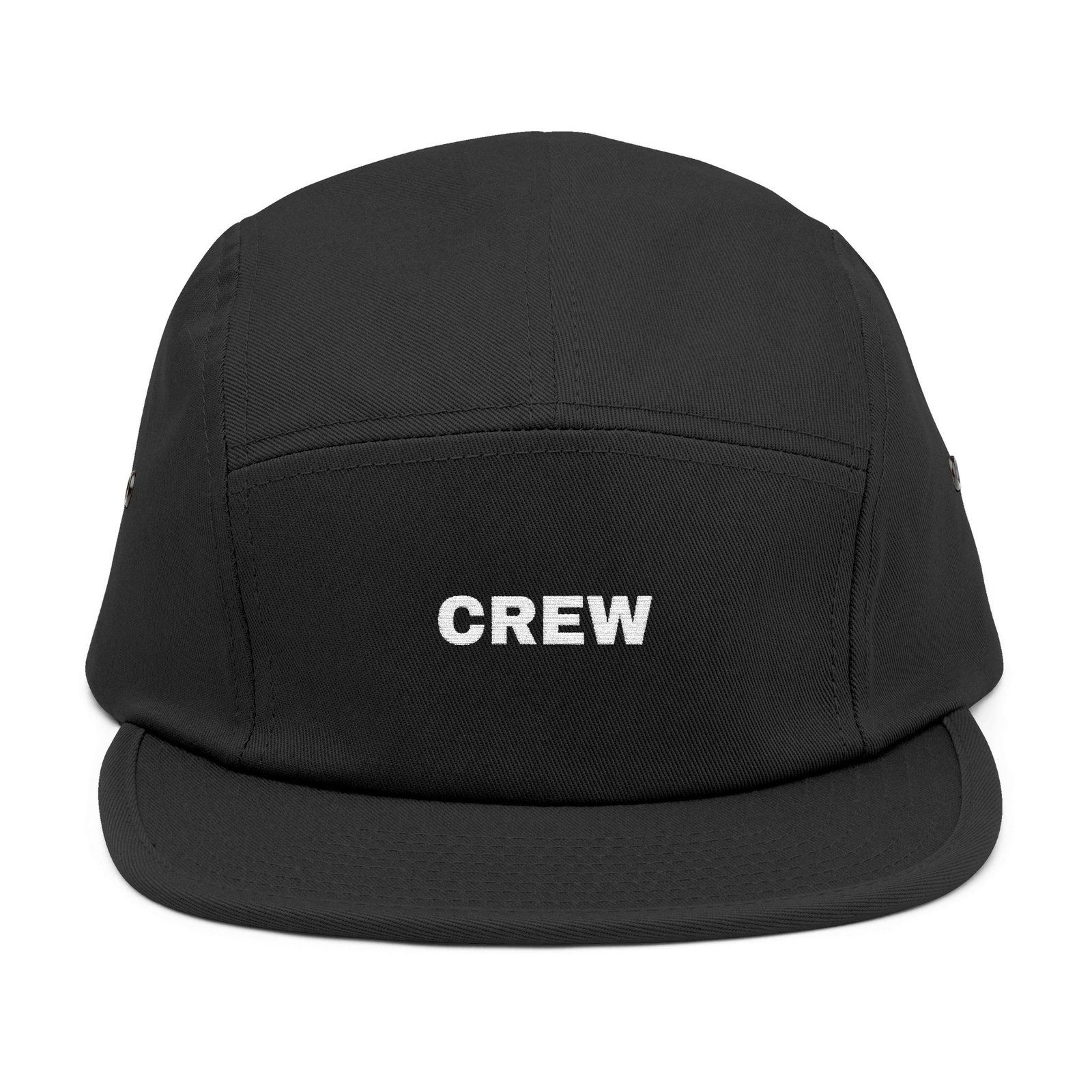 Crew Embroidered 5-Panel Cap — Minimal Streetwear Hat for Teams & Events